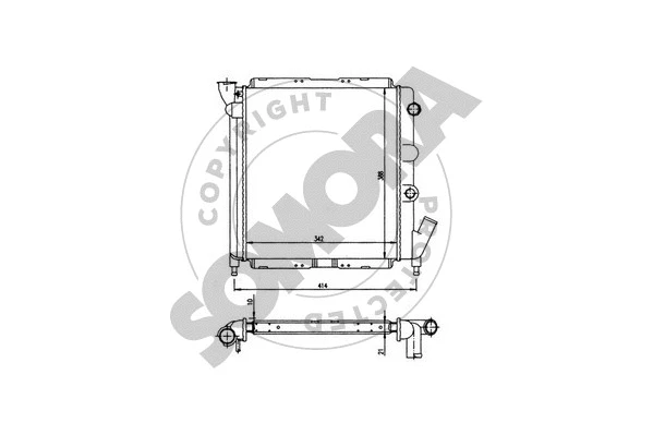 Radiator, engine cooling (240640)