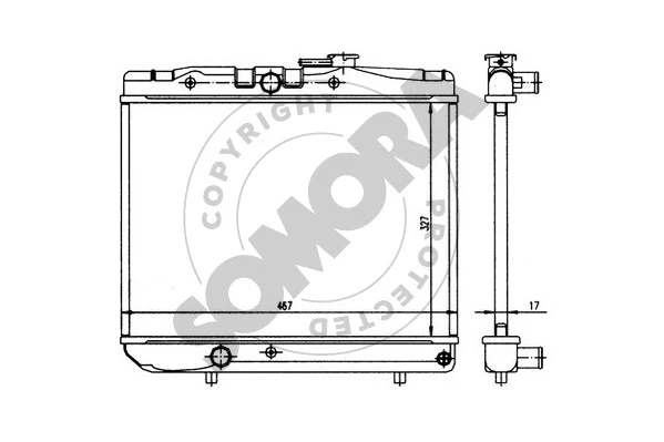 Radiator, engine cooling (311040)