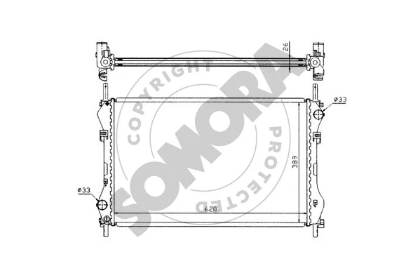 Radiator, engine cooling (094440)