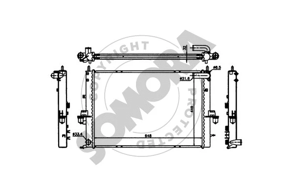 Radiator, engine cooling (261140)