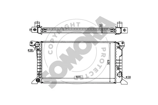 Radiator, engine cooling (094140)
