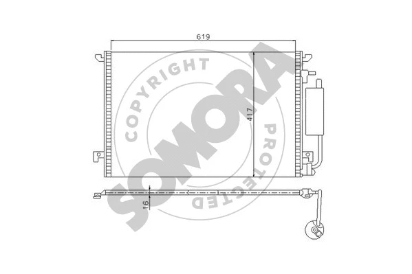 Condenser, air conditioning (210660B)