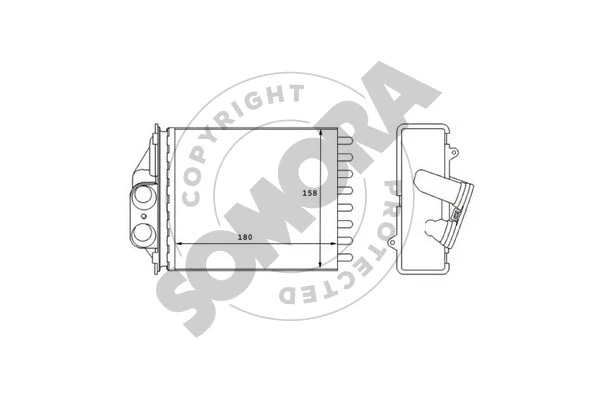 Heat Exchanger, interior heating (080250)