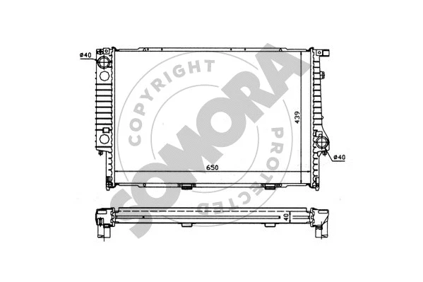 Radiator, engine cooling (041145)