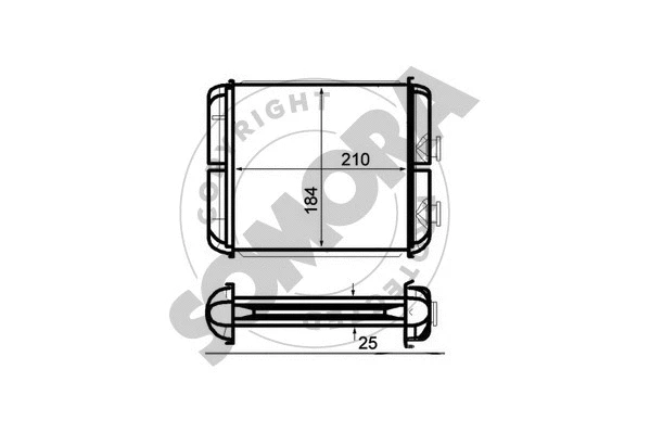 Heat Exchanger, interior heating (211750A)