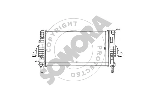 Radiator, engine cooling (341040)
