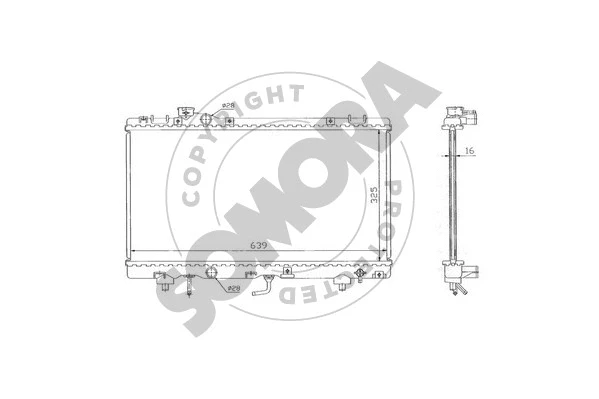Radiator, engine cooling (315040)