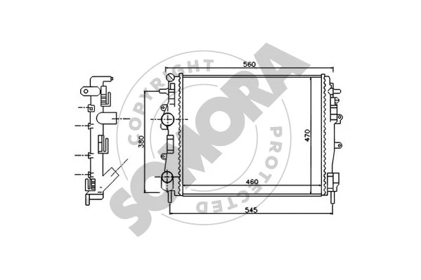 Radiator, engine cooling (244341)
