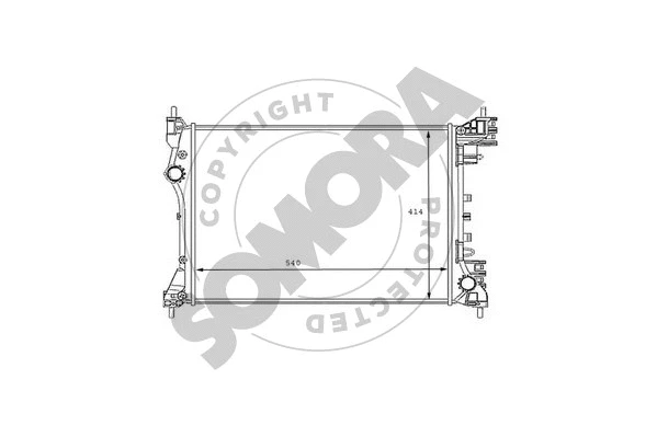 Radiator, engine cooling (013040)