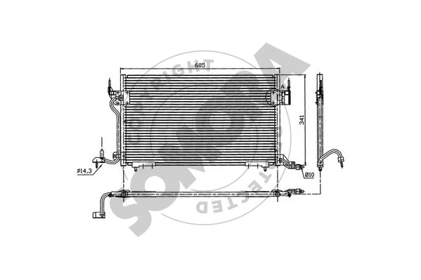 Condenser, air conditioning (051260B)