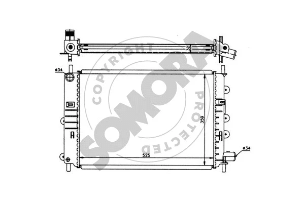 Radiator, engine cooling (093143)
