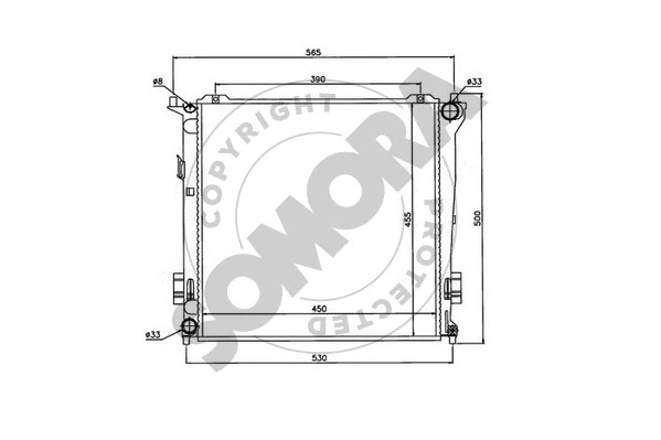 Radiator, engine cooling (138040B)