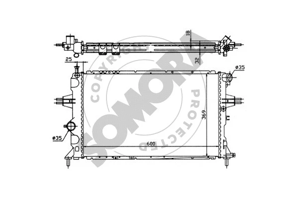 Radiator, engine cooling (211743)