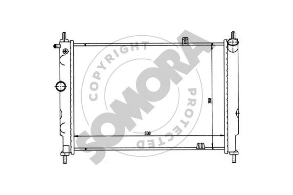 Radiator, engine cooling (211541)