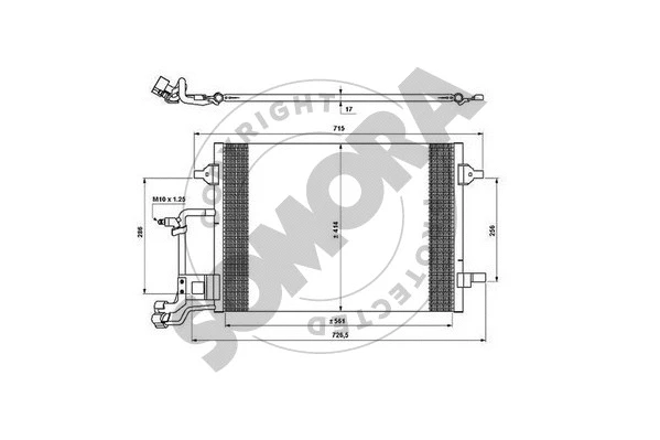 Condenser, air conditioning (020960A)