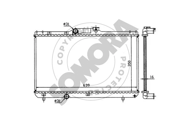 Radiator, engine cooling (314140)