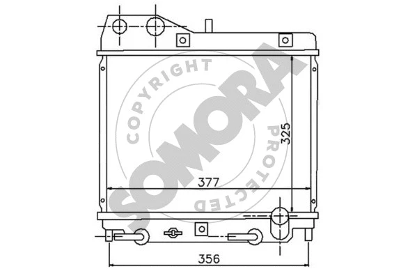 Radiator, engine cooling (120040)