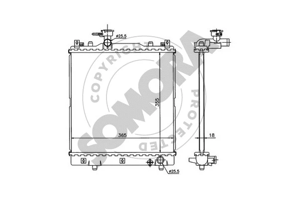 Radiator, engine cooling (300240)