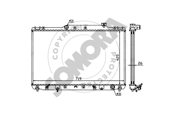 Radiator, engine cooling (313141)