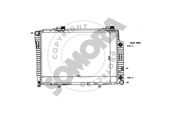 Radiator, engine cooling (171248)