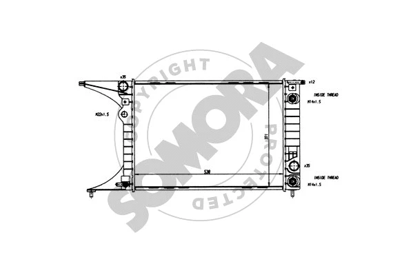 Radiator, engine cooling (213240)