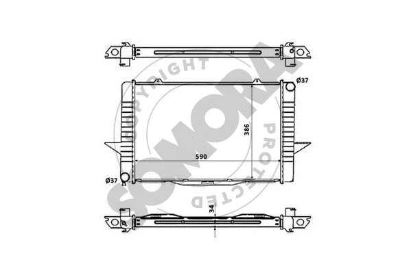 Radiator, engine cooling (363240)