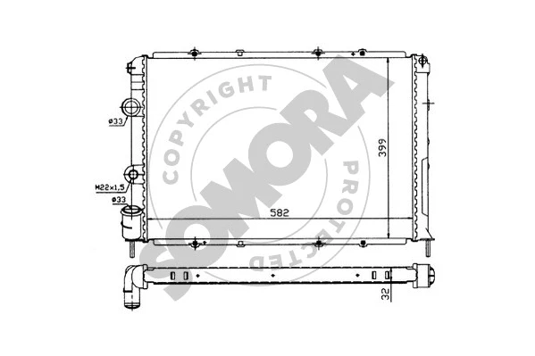 Radiator, engine cooling (243041)