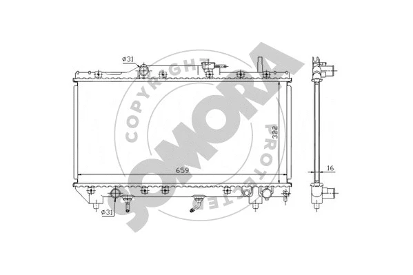 Radiator, engine cooling