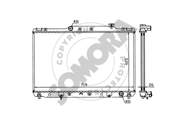 Radiator, engine cooling (313140)