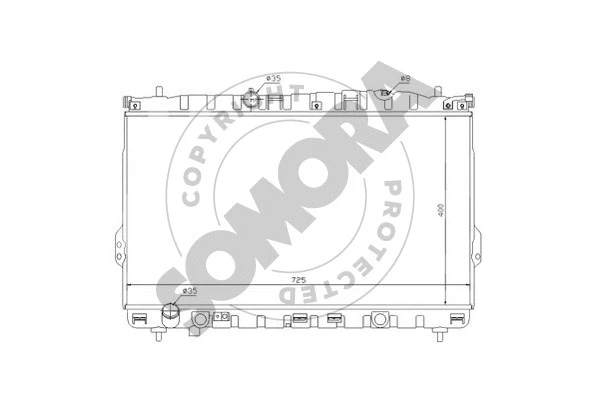 Radiator, engine cooling (137040)