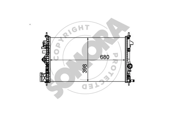 Radiator, engine cooling (210840)
