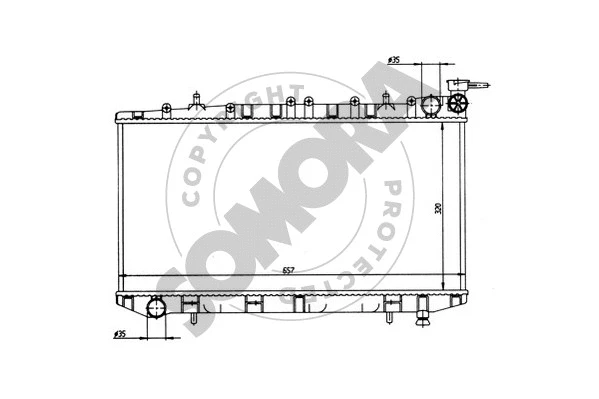 Radiator, engine cooling (193341)
