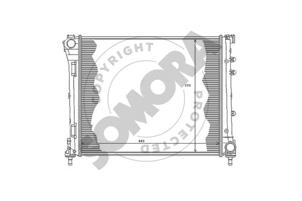 Radiator, engine cooling (080240A)