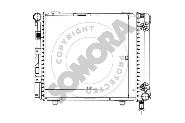 Radiator, engine cooling (170442A)