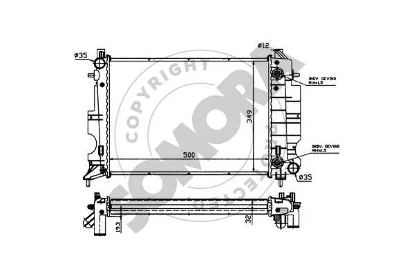Radiator, engine cooling (271142)