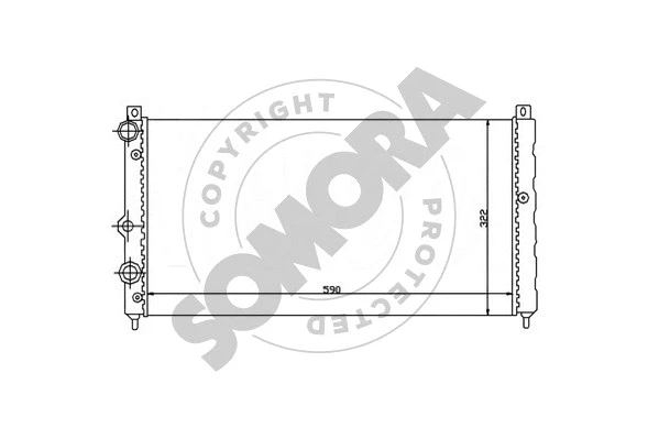 Radiator, engine cooling (290141)