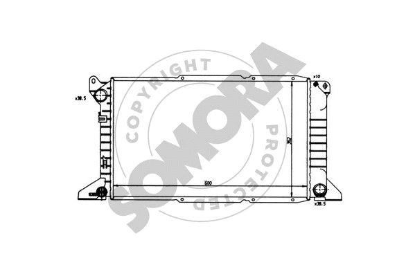 Radiator, engine cooling (094341)