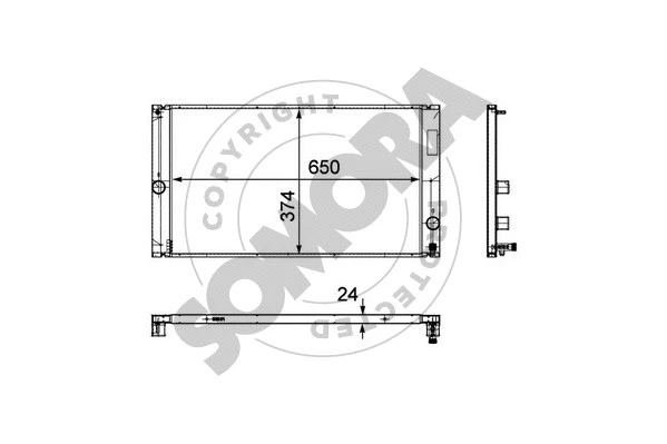 Radiator, engine cooling (361440)
