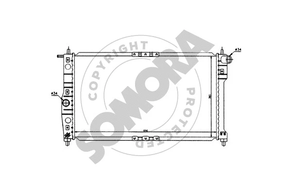 Radiator, engine cooling (062140)