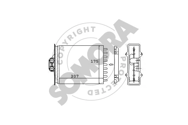 Heat Exchanger, interior heating (210450A)