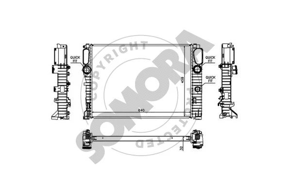 Radiator, engine cooling (170843)
