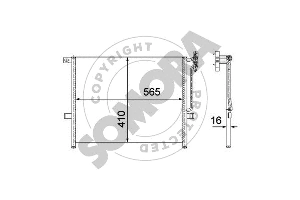 Condenser, air conditioning (040560B)