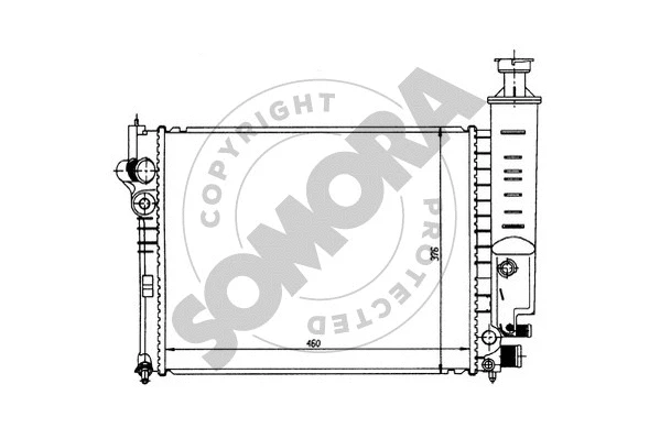 Radiator, engine cooling (223140)