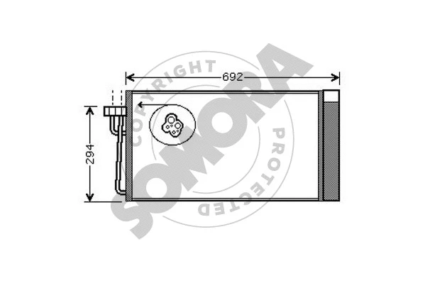 Condenser, air conditioning (041360B)