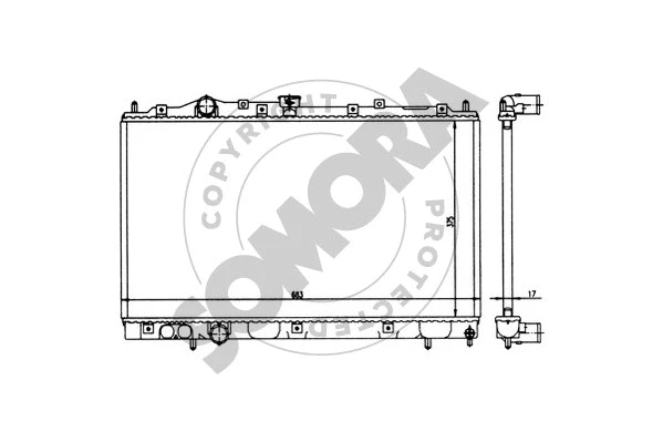 Radiator, engine cooling (181140)