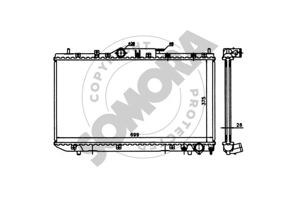 Radiator, engine cooling (311746)