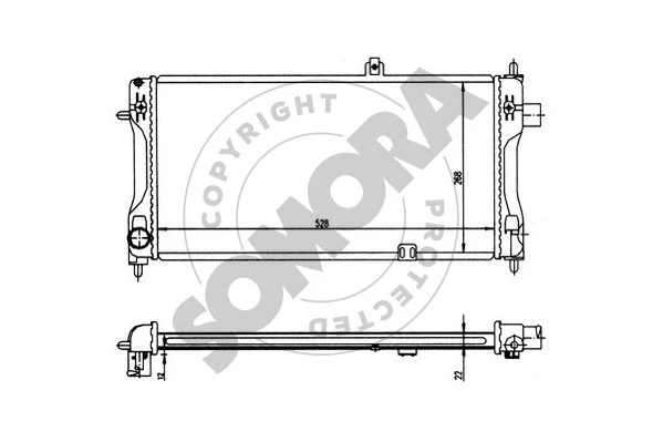 Radiator, engine cooling (212141)