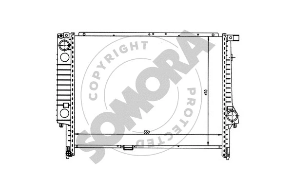 Radiator, engine cooling (040345)
