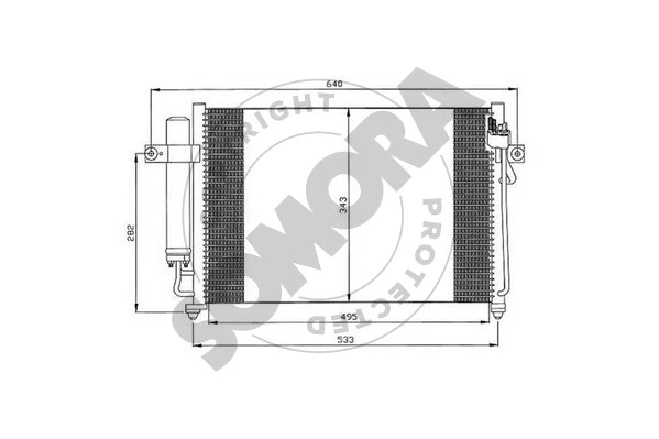 Condenser, air conditioning (130560B)