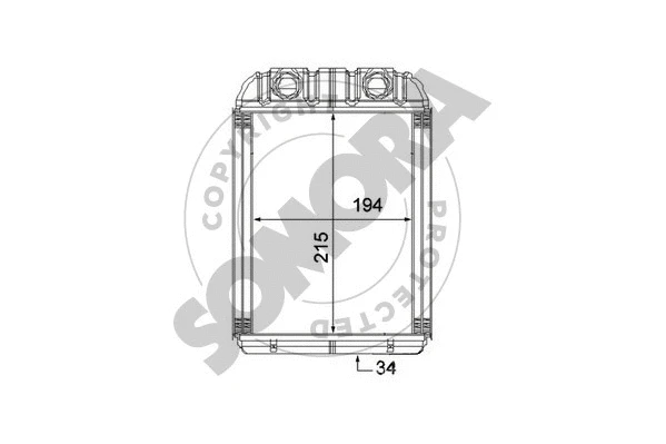 Heat Exchanger, interior heating (358550)